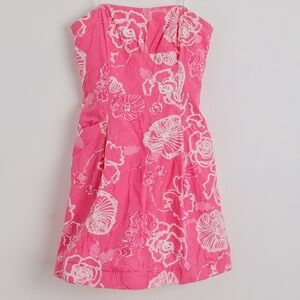 Lilly Pulitzer Hotty Pink Dahlia Blossom Dress vintage light pink tag